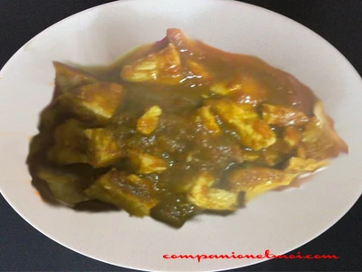 Poulet sauce poivrons