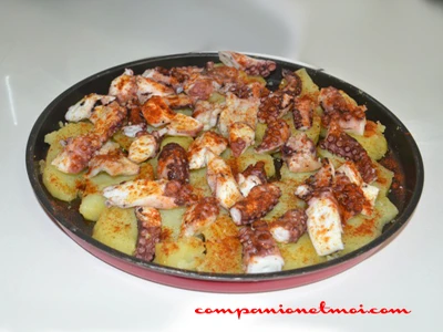 Poulpe galicien aux pommes de terre
