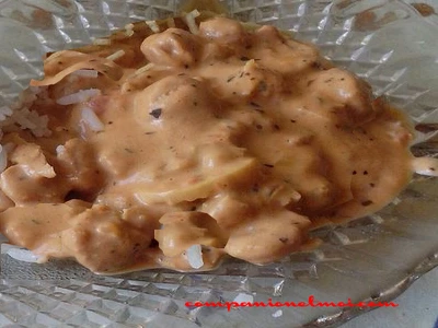 Protéines de soja à la stroganoff