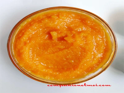 Purée de carottes et patate douce pour bébé