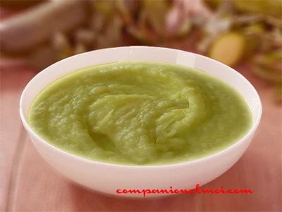 Purée de courgette pomme de terre et fromage frais