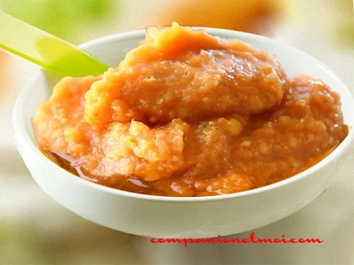 Purée de lentilles corail et carottes pour bébé
