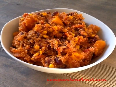Quinoa mexicain à la courge butternut