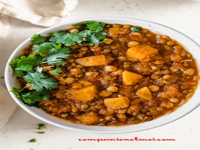 Ragout marocain à la butternut aux pois chiches et aux lentilles