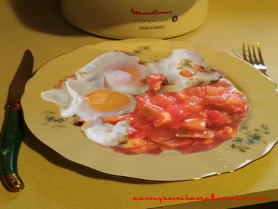 Ratatouille et œufs frits