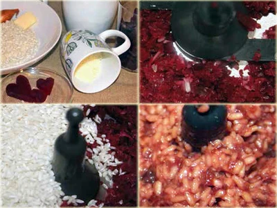 Préparation recette Risotto à la betterave
