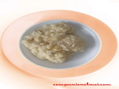 Risotto aux pommes et gorgonzola