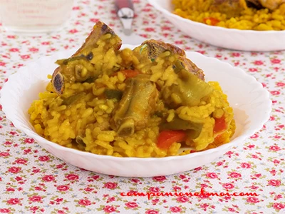 Riz artichauts et travers de porc