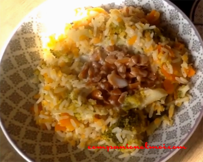 Riz aux légumes façon khao pad