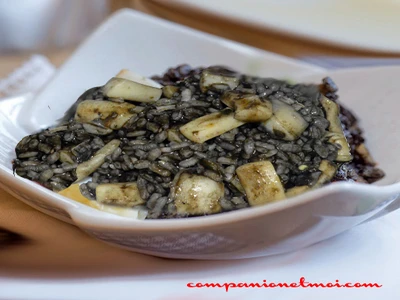 Riz noir à la seiche