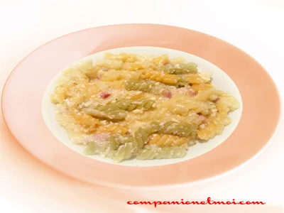 Rotini sauce carbonara