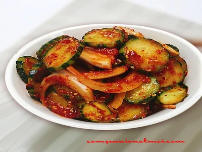 Salade coréenne de concombres