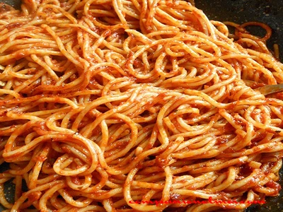 Spaghetti à la sauce tomate