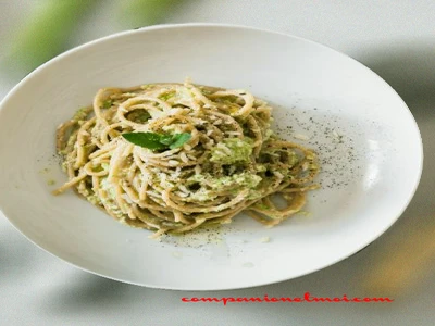 Spaghetti au pesto de noix de cajou