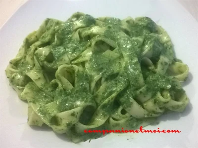 Tagliatelles vertes à la péruvienne