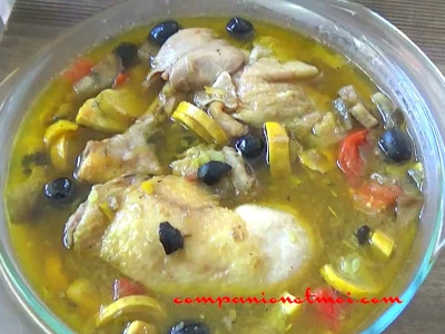 Tajine de poulet aux légumes d'été