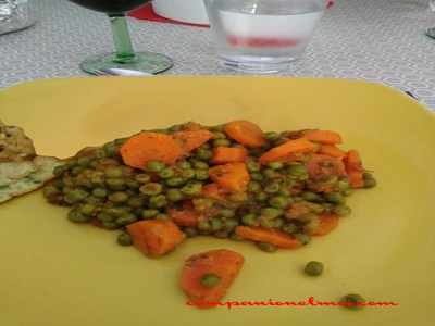 Tajine petits pois carottes