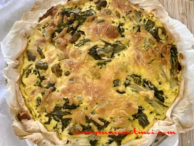 Tarte aux blettes aux fèves et à l'estragon