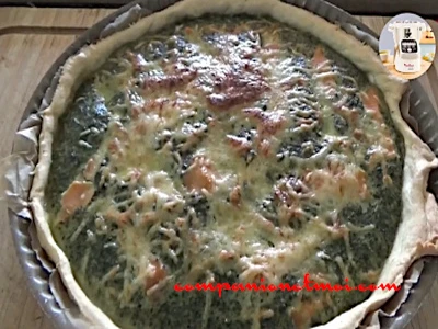 Tarte aux blettes et saumon fumé