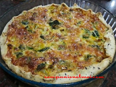 Tarte aux brocolis et jambon