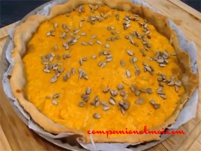 Tarte aux oignons et à la courge