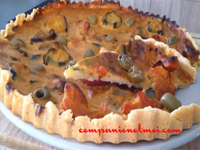 Tarte fine à la ratatouille sans gluten