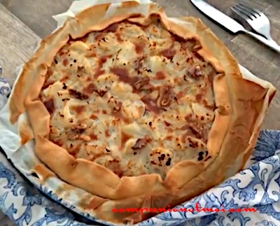 Tarte salée au chou-fleur et Boursin