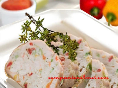 Terrine de poulet aux poivrons