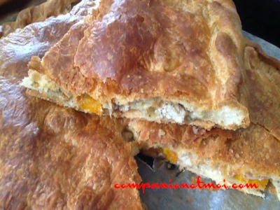 Tourte au poulet et aux champignons