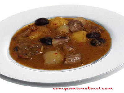 Veau braisé aux champignons