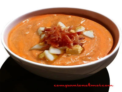 Crème andalouse ail tomate et mie de pain