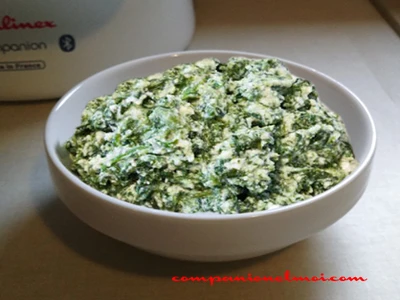 Crème d'épinard à la ricotta