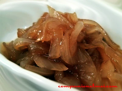 Oignon caramélisé au cognac