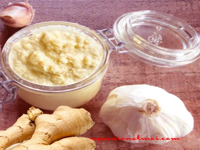 Pâte de gingembre à l'ail maison