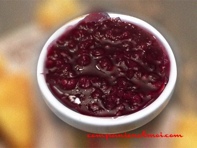 Sauce aux airelles