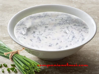 Sauce crème fraîche citron ciboulette