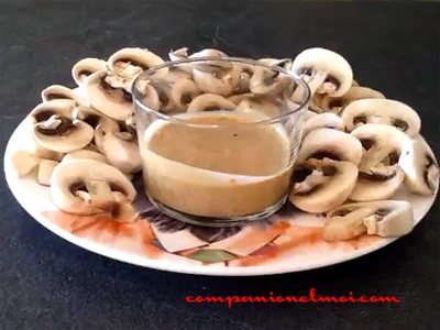 Sauce rapide pour salade de champignons