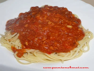 Sauce tomate au thon