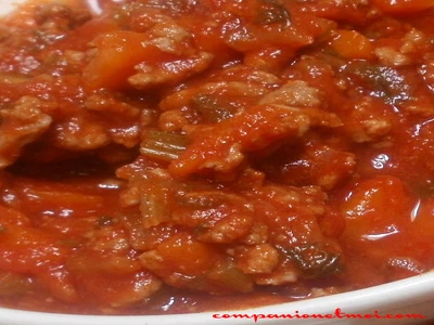 Sauce tomate viande hachée