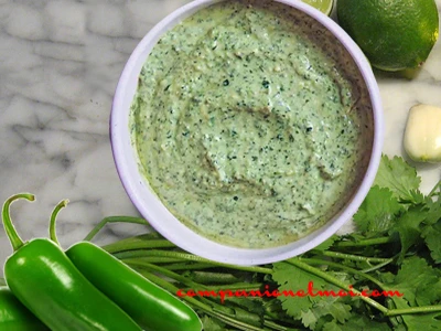 Sauce verte péruvienne