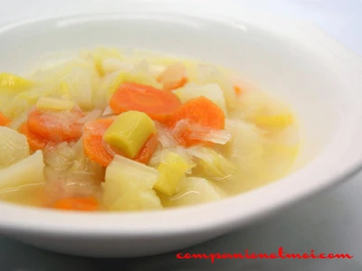 Bouillon de poireaux ou porrusalda