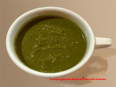 Crème de chou vert