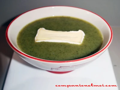 Crème de courgette et poireau