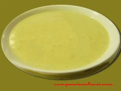 Crème de courgettes et pommes de terre