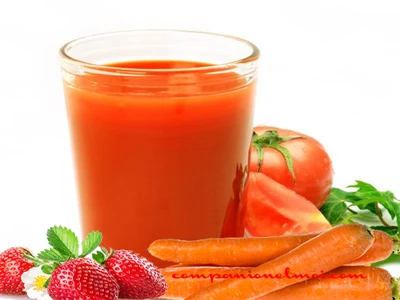 Gaspacho de fraises, tomates et carottes
