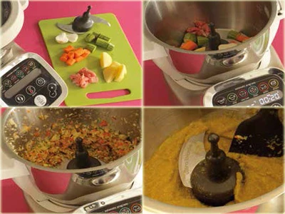 Préparation recette purée bœuf carotte pour bébé