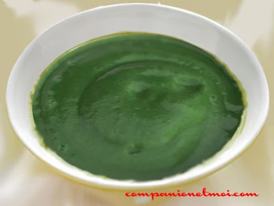 Purée épinards et patate douce pour bébé