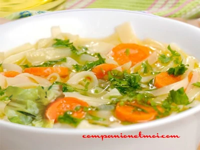 Soupe au chou carottes et poireau