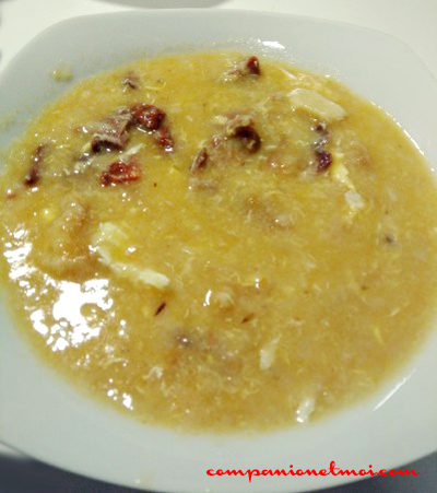 Soupe castillane au jambon et chorizo