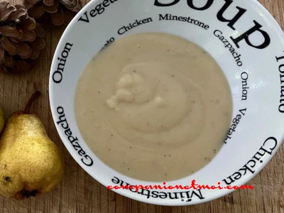 Soupe chou-rave et poire
